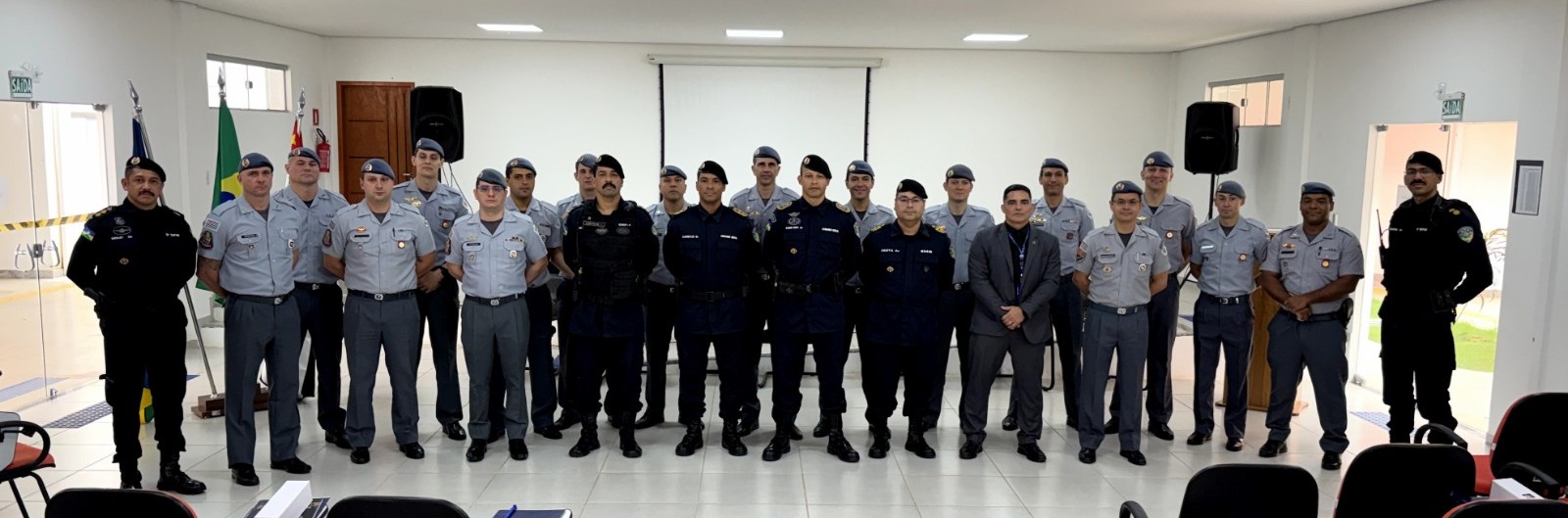 Em viagem de estudos oficiais da Polícia Militar de São Paulo conhecem estrutura e atuação da PM de Rondônia