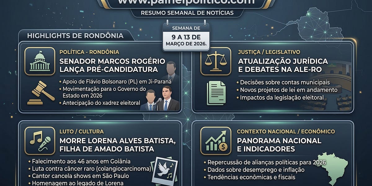 🎧 Resumo Semanal: STF, diesel e os bastidores de Rondônia