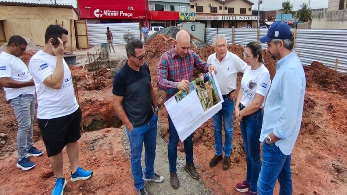 Com apoio de Ezequiel Neiva, novo centro comercial avança em Pimenta Bueno