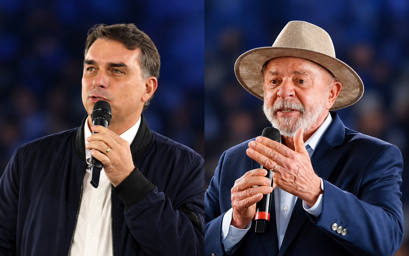 Flávio lidera com 52% dos votos válidos; Lula tem 48%