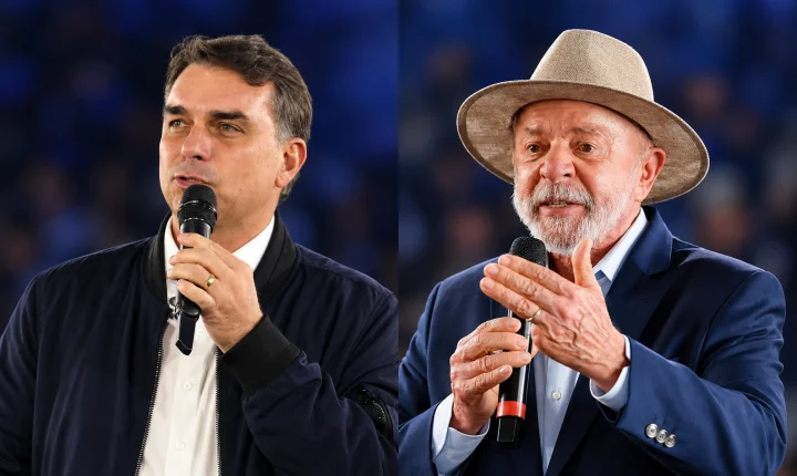 Flávio lidera com 52% dos votos válidos; Lula tem 48%
