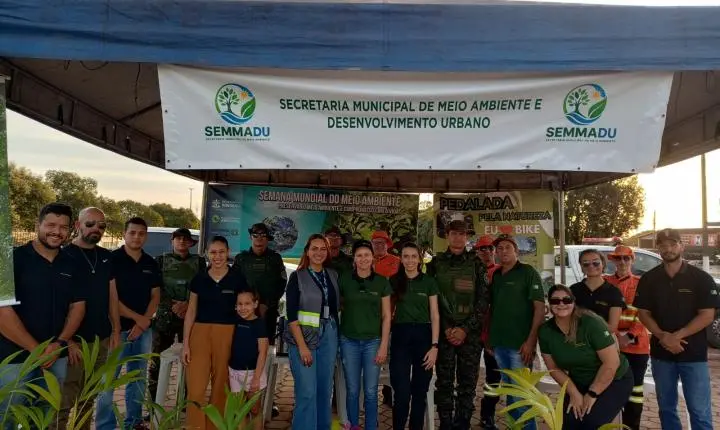 Polícia Ambiental e SEMMADU iniciam Semana do Meio Ambiente com distribuição de mudas em Rolim de Moura